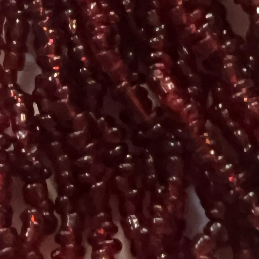 9ft red beaded garland